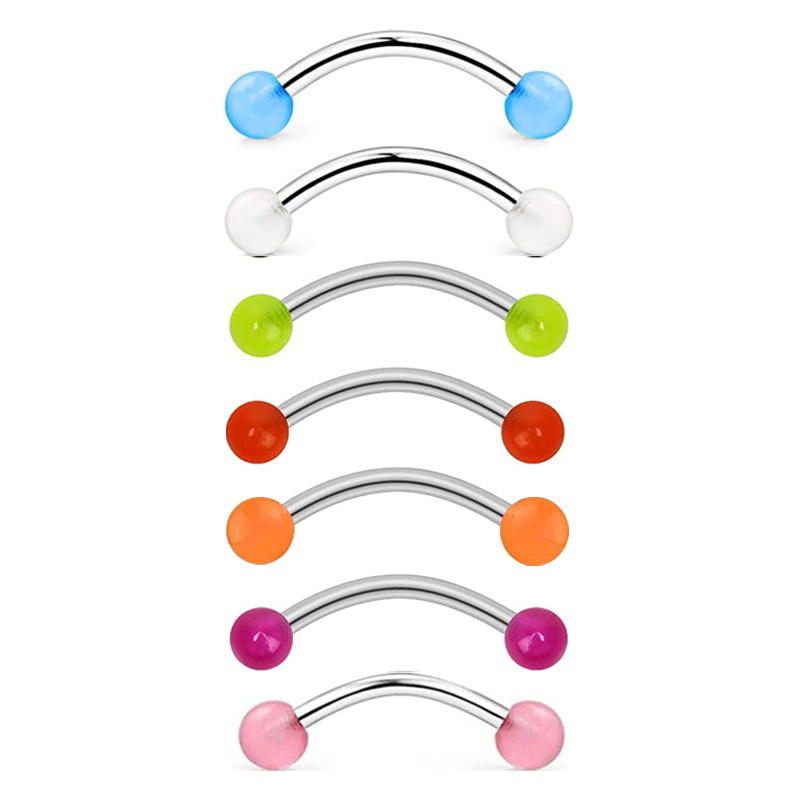 Rook Curved Barbell - Anelli per sopracciglia 16g Bilanciere curvo