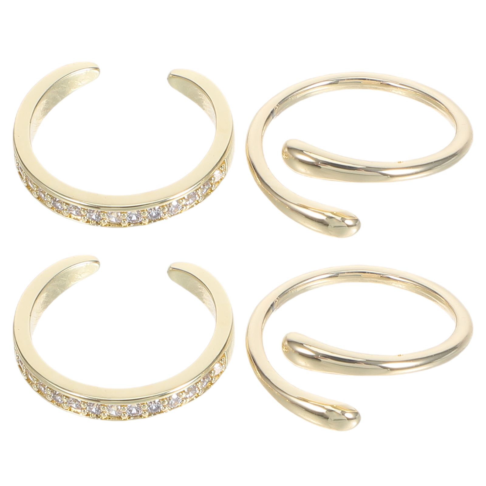 Body Jewelry Rings - 4 pezzi anelli per le dita