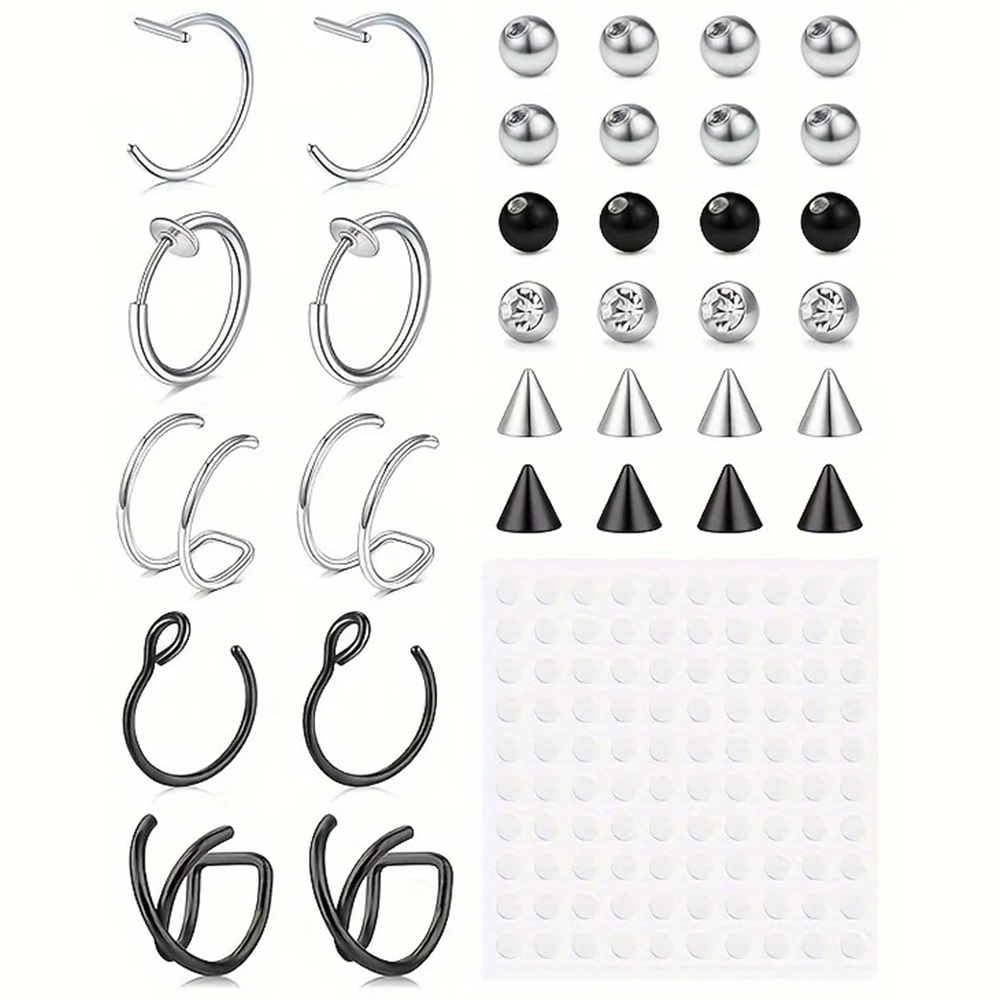 Body Jewelry Rings - Piercing Finti, Anello Finto per Labbra,