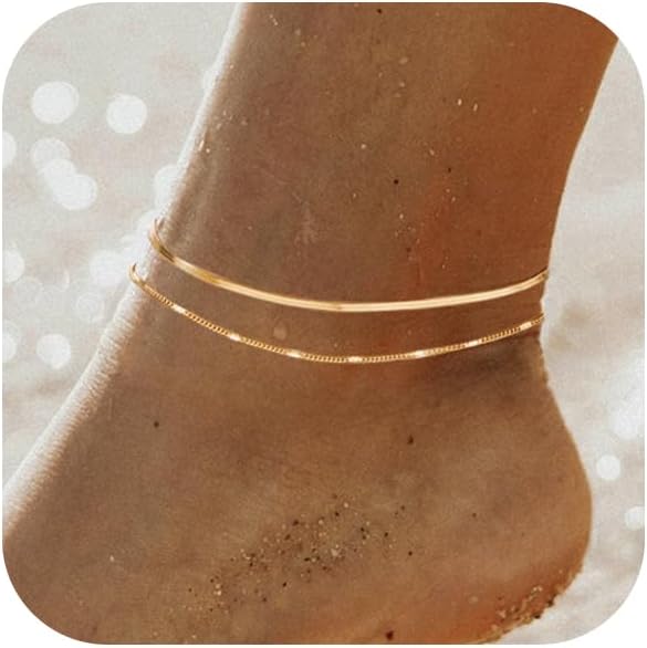 Body Jewelry Real Gold - Braccialetti alla caviglia per donna Cavigliere