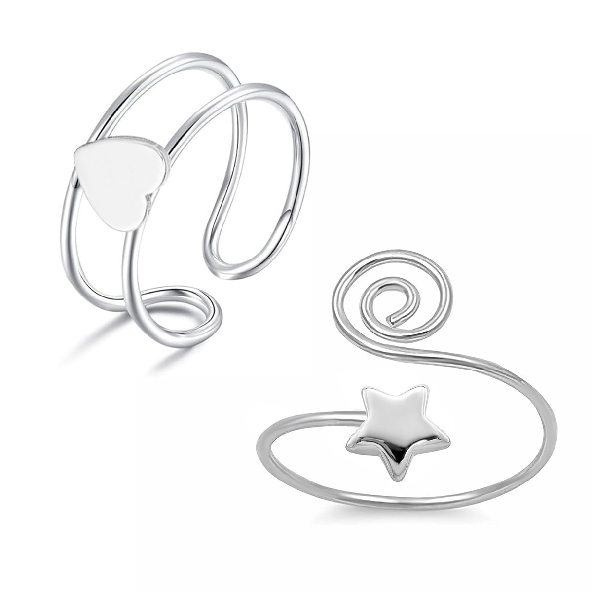 Body Jewelry Rings - Anelli da Piede Regolabili a Forma