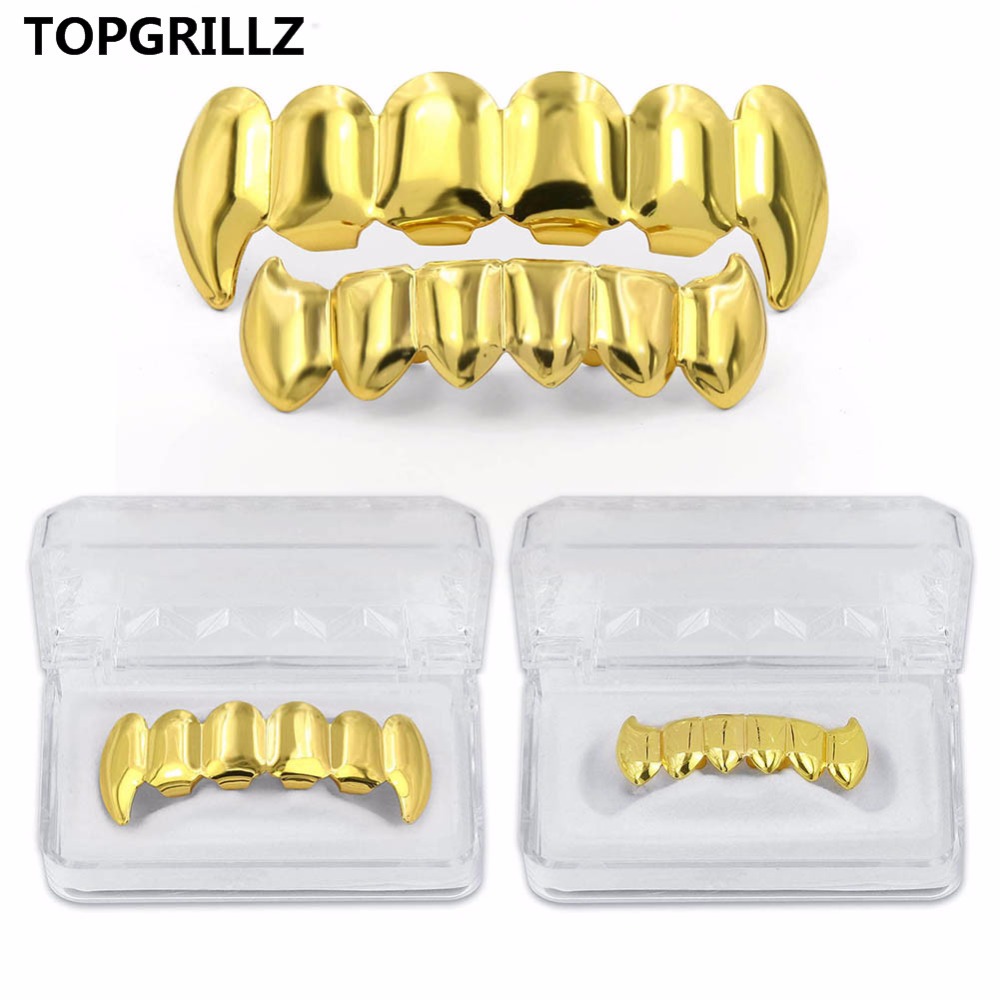 Body Jewelry Real Gold - TOPGRILLZ Set di griglie superiori e