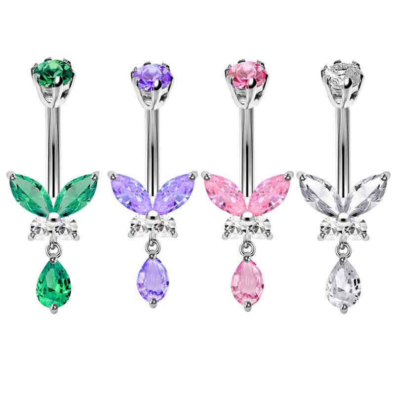 Body Jewelry Co - 14G ciondola gli anelli di pancia