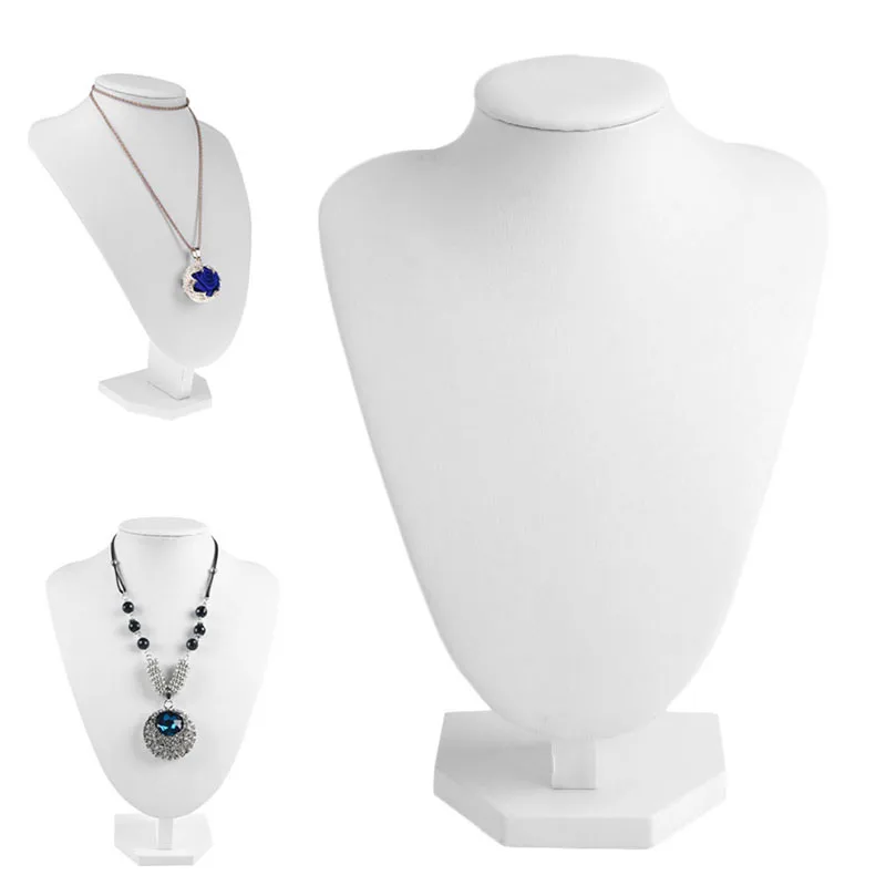 Body Jewelry Holder - Manichino in finta pelle/velluto Porta gioielli