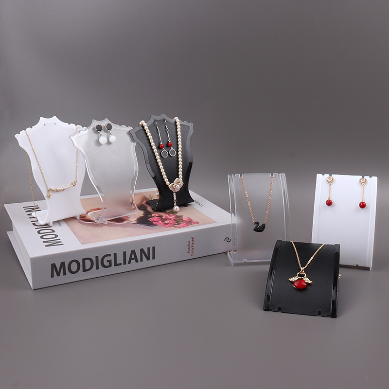 Body Jewelry Holder - Mini collana in acrilico espositore manichino