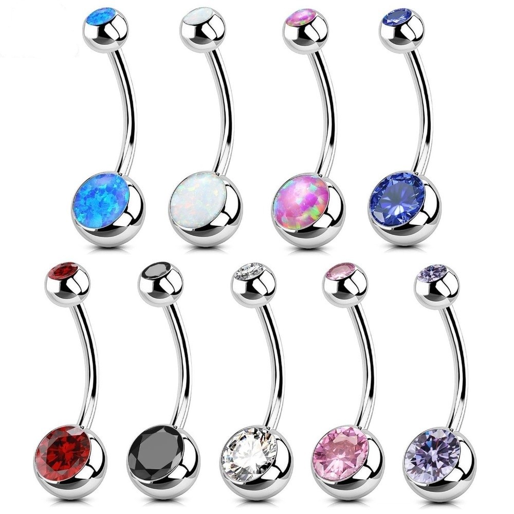 Body Jewelry Quality - Anelli per ombelico in materiale di