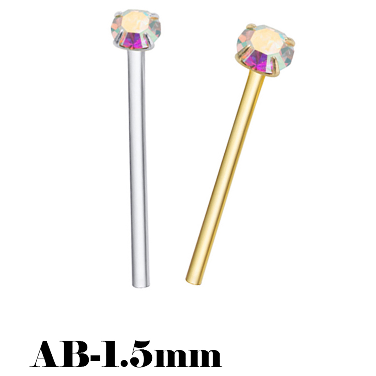 Body Jewelry La - 925 Sterling Silver Naso Borchie Mini