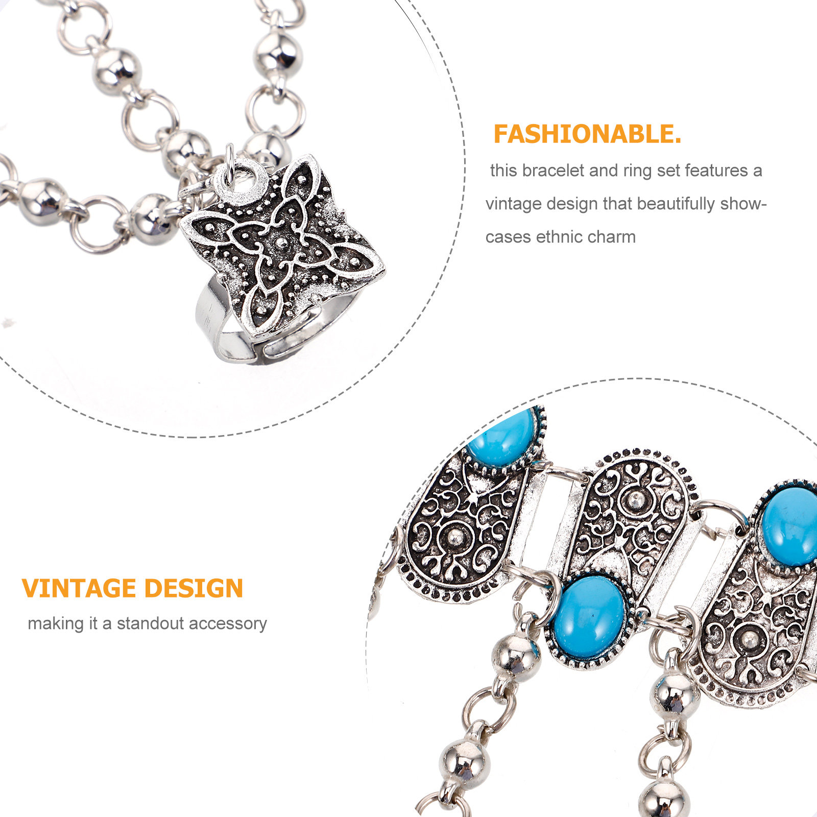Bracciale a Catena Boho Vintag - Body Jewelry Rings recensione e prezzo