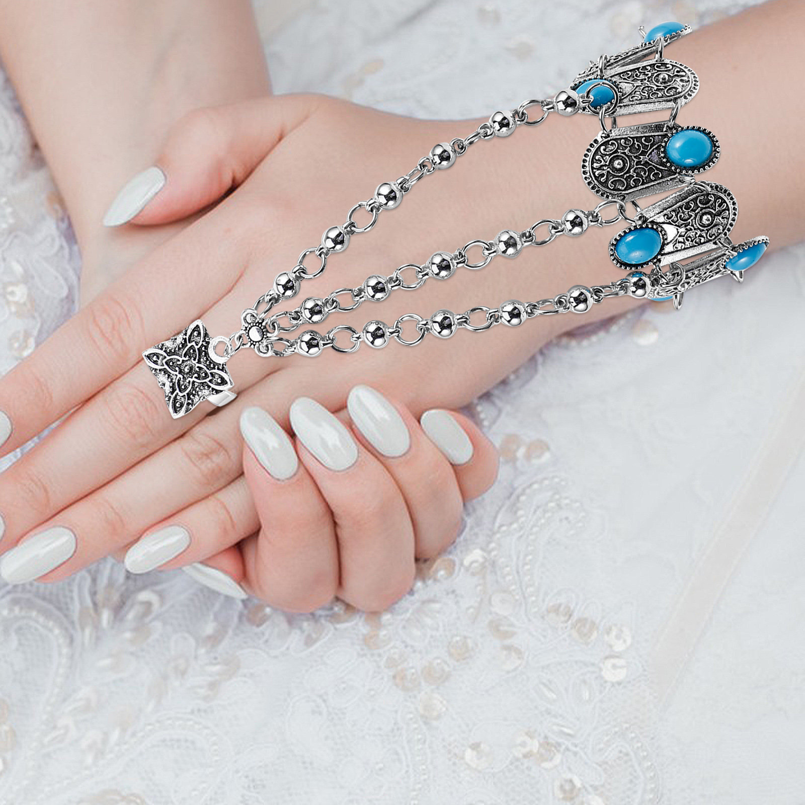 Bracciale a Catena Boho Vintag - Body Jewelry Rings recensione e prezzo