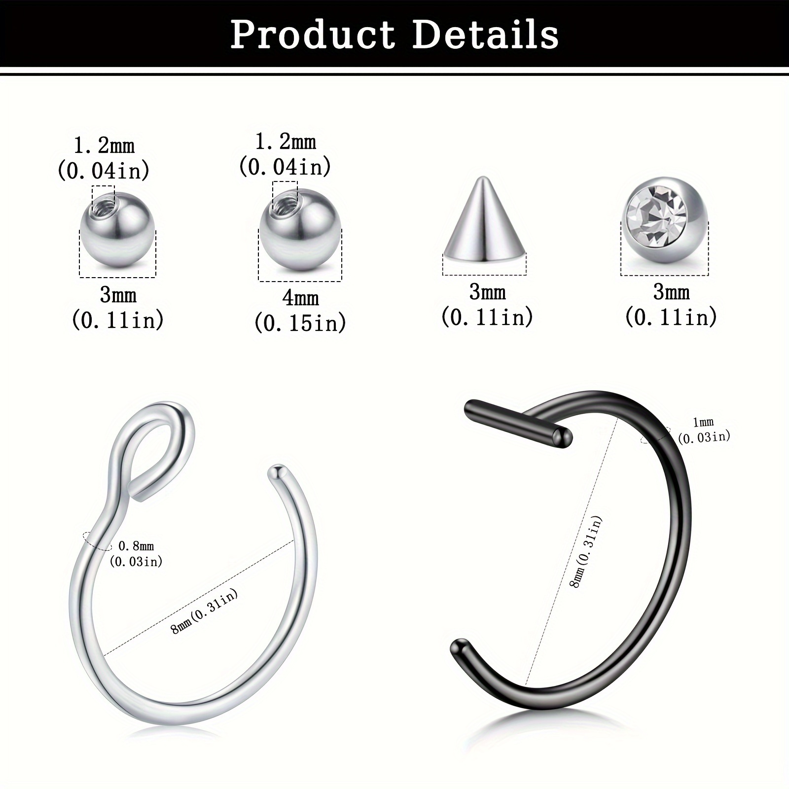 Piercing Finti, Anello Finto p - Body Jewelry Rings recensione e prezzo