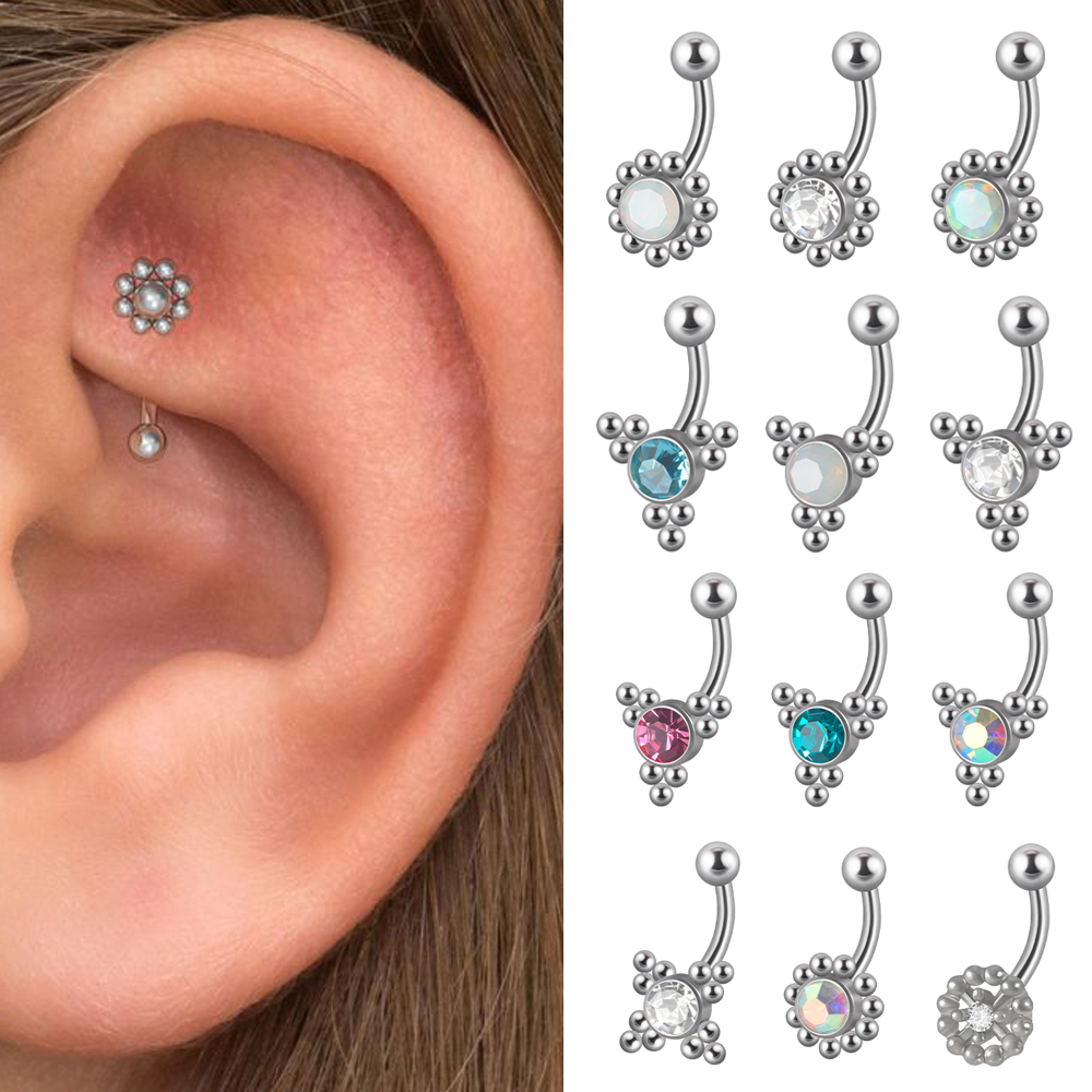 1PC G23 TItanio 16G Crystal Ro - Rook Curved Barbell recensione e prezzo