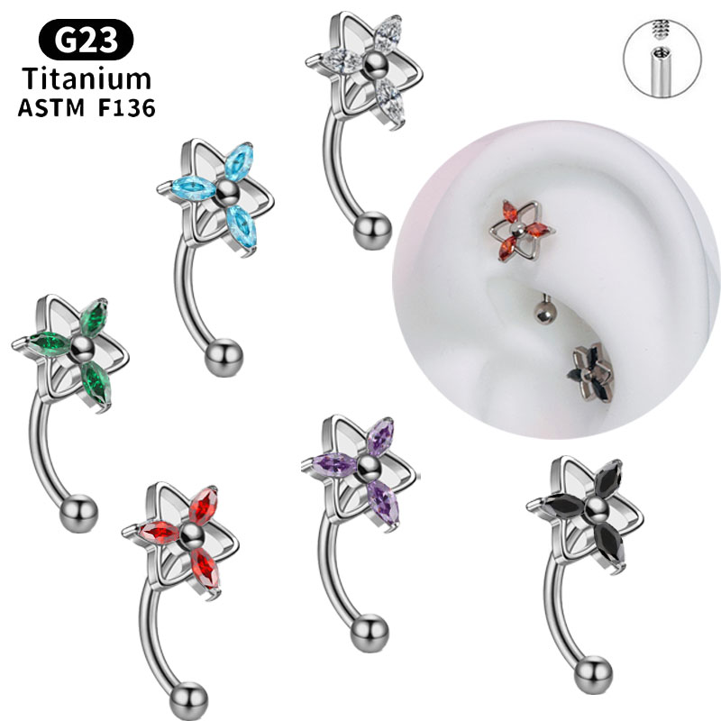 NORYAN ASTM F136 Titanio Trini - Rook Curved Barbell recensione e prezzo
