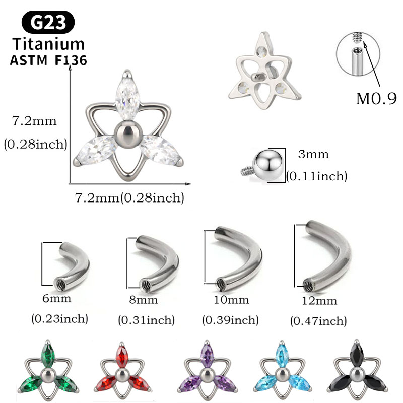 NORYAN ASTM F136 Titanio Trini - Rook Curved Barbell recensione e prezzo