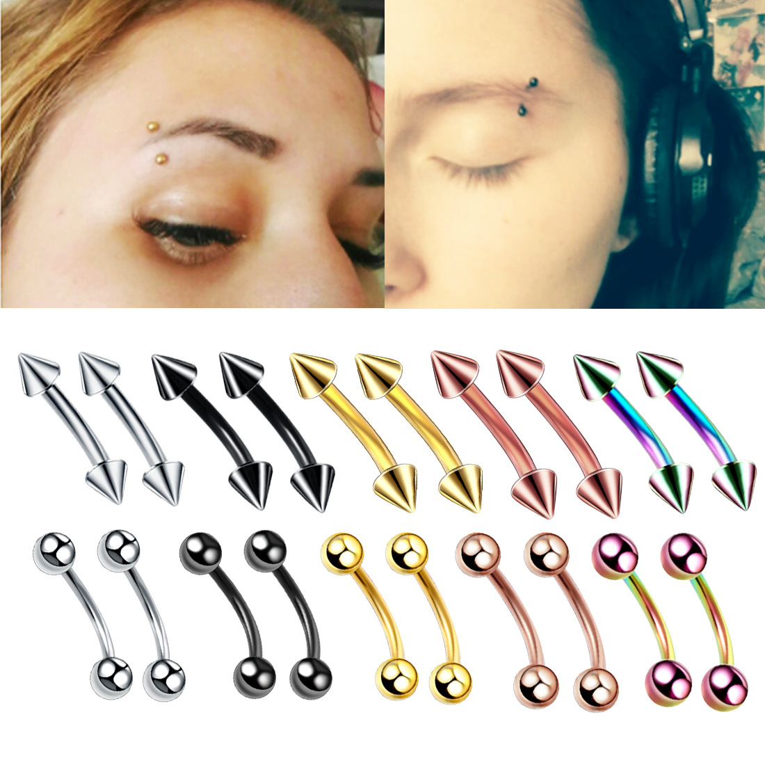 20 pz/set acciaio sopracciglio - Rook Curved Barbell recensione e prezzo