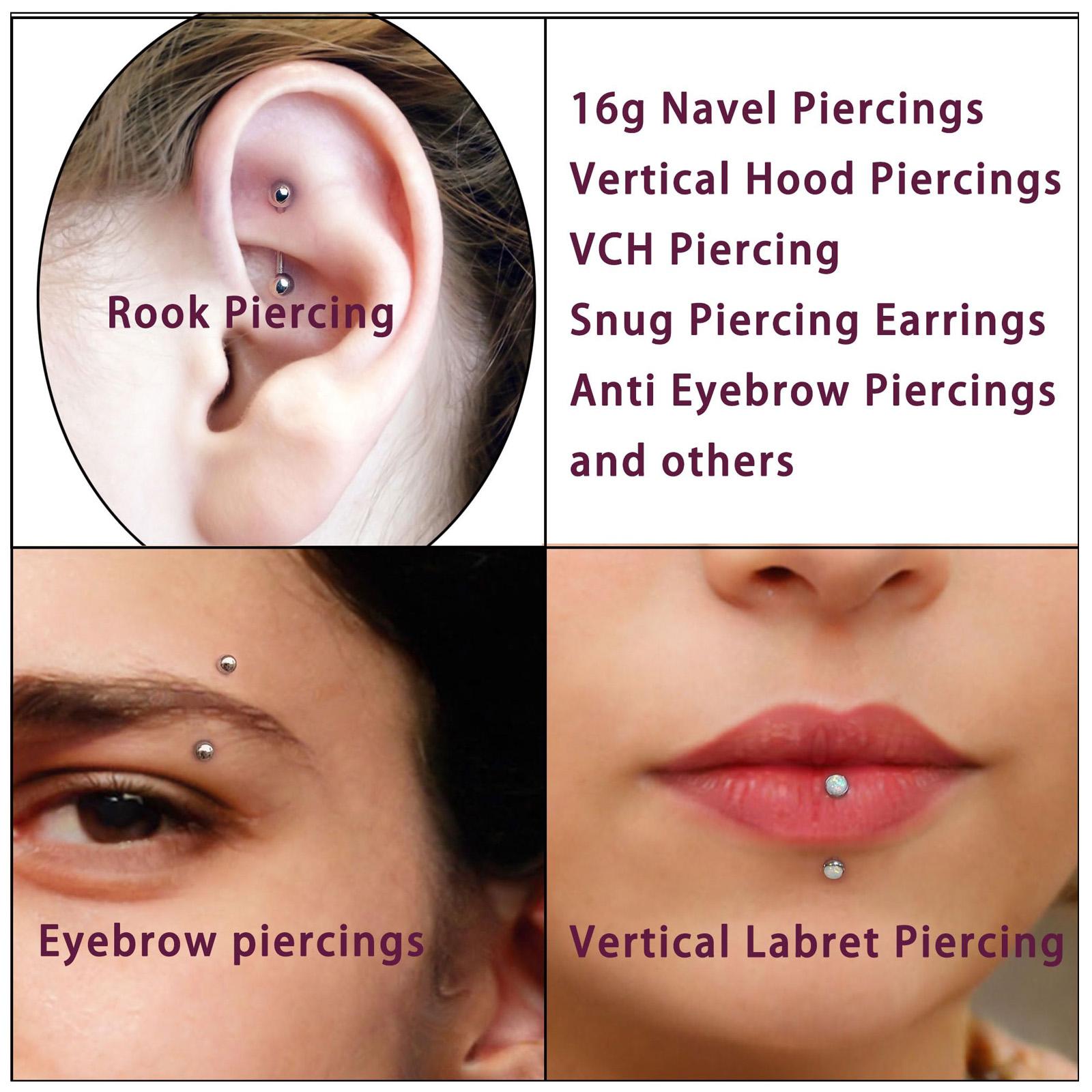 10/11/12pcs 16G in acciaio ino - Rook Curved Barbell recensione e prezzo
