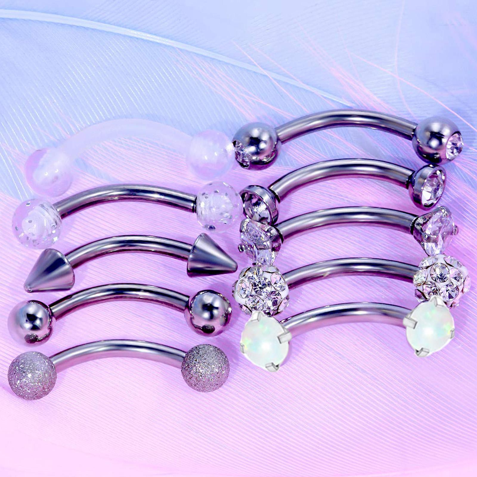 10/11/12pcs 16G in acciaio ino - Rook Curved Barbell recensione e prezzo