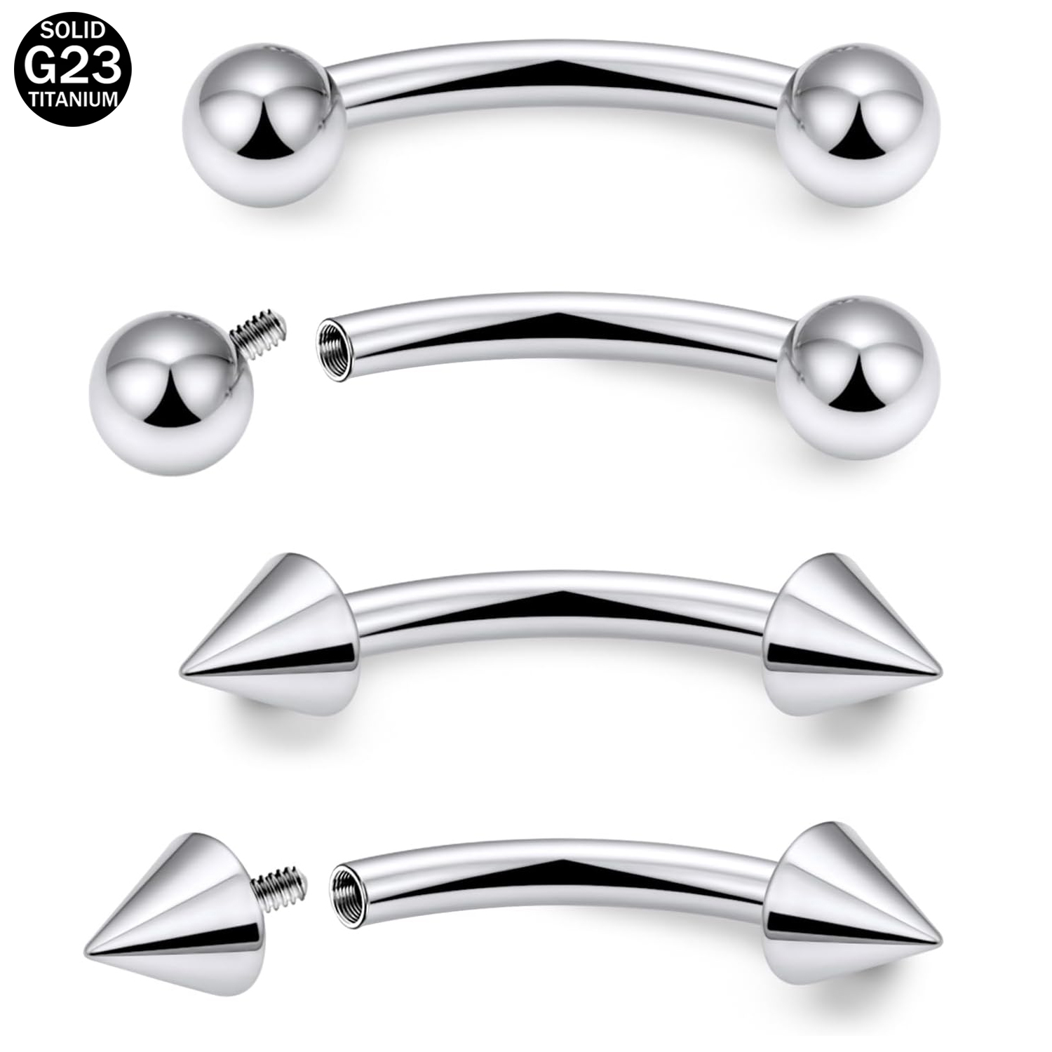 4pcs Set Titanio curvo Barbell - Rook Curved Barbell recensione e prezzo