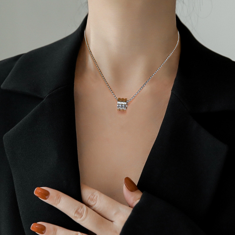 Collana in vero oro a tre anel - Body Jewelry Real Gold recensione e prezzo