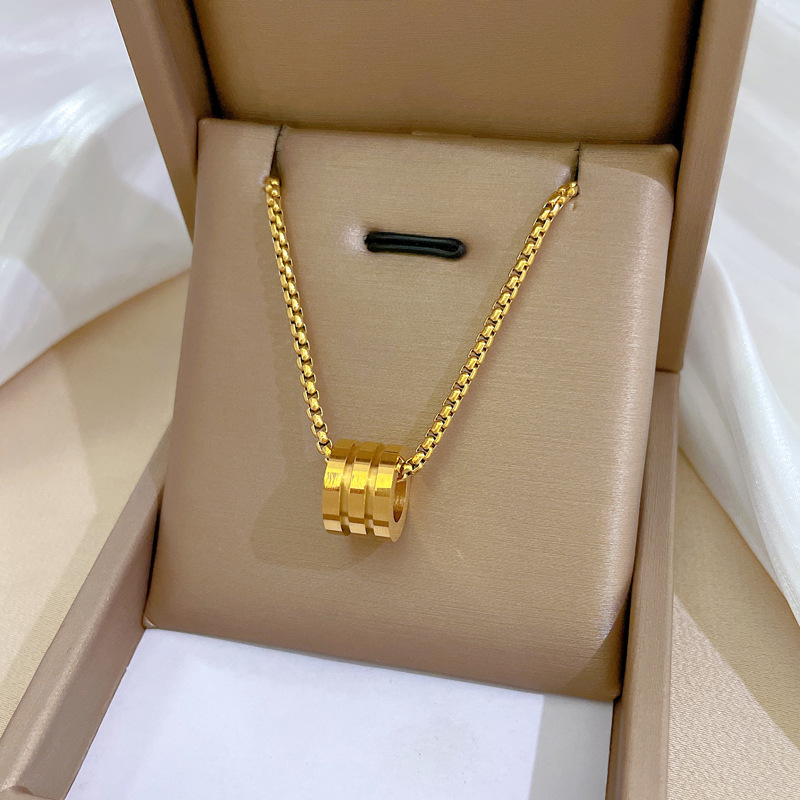 Collana in vero oro a tre anel - Body Jewelry Real Gold recensione e prezzo