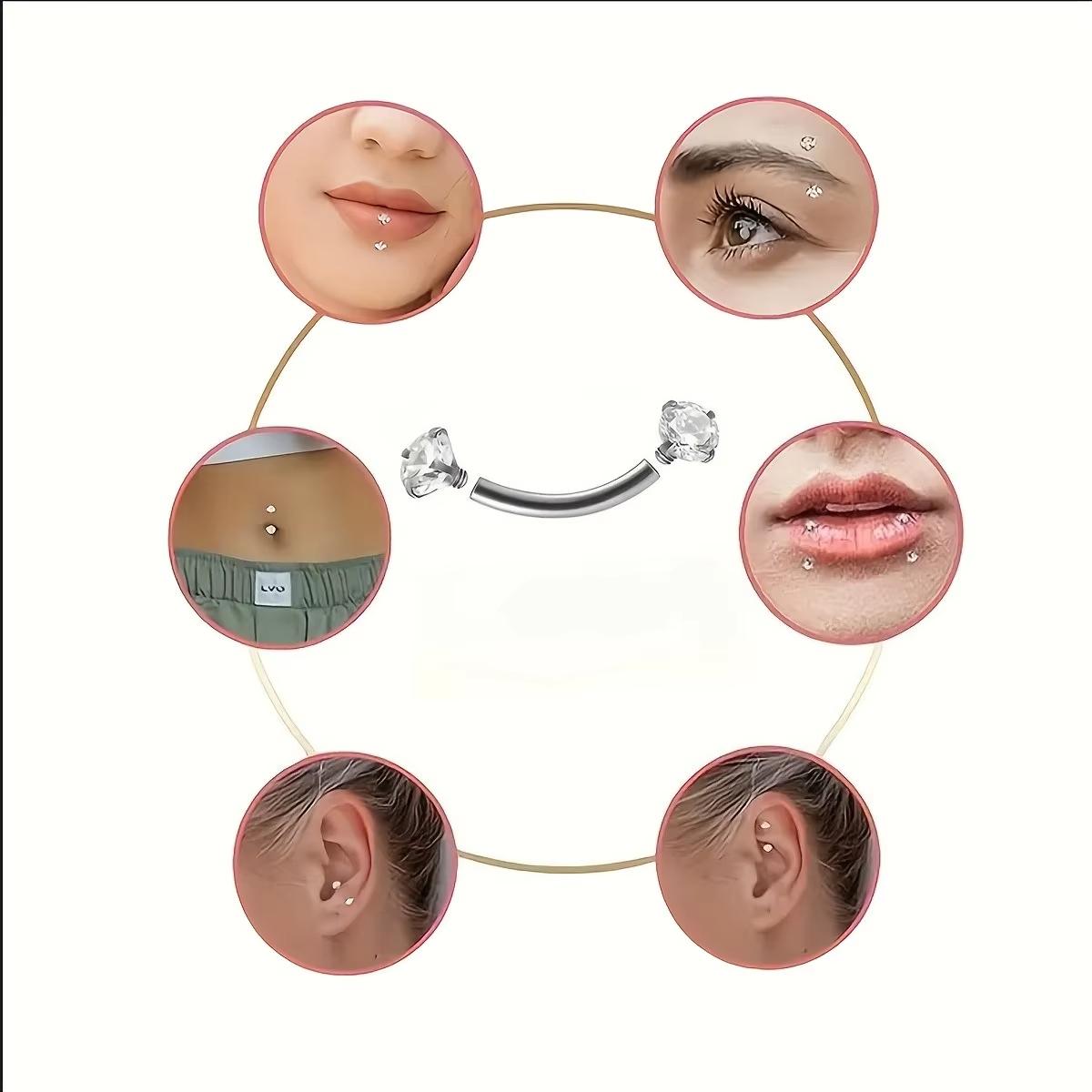 5pcs 16G acciaio inossidabile  - Rook Curved Barbell recensione e prezzo