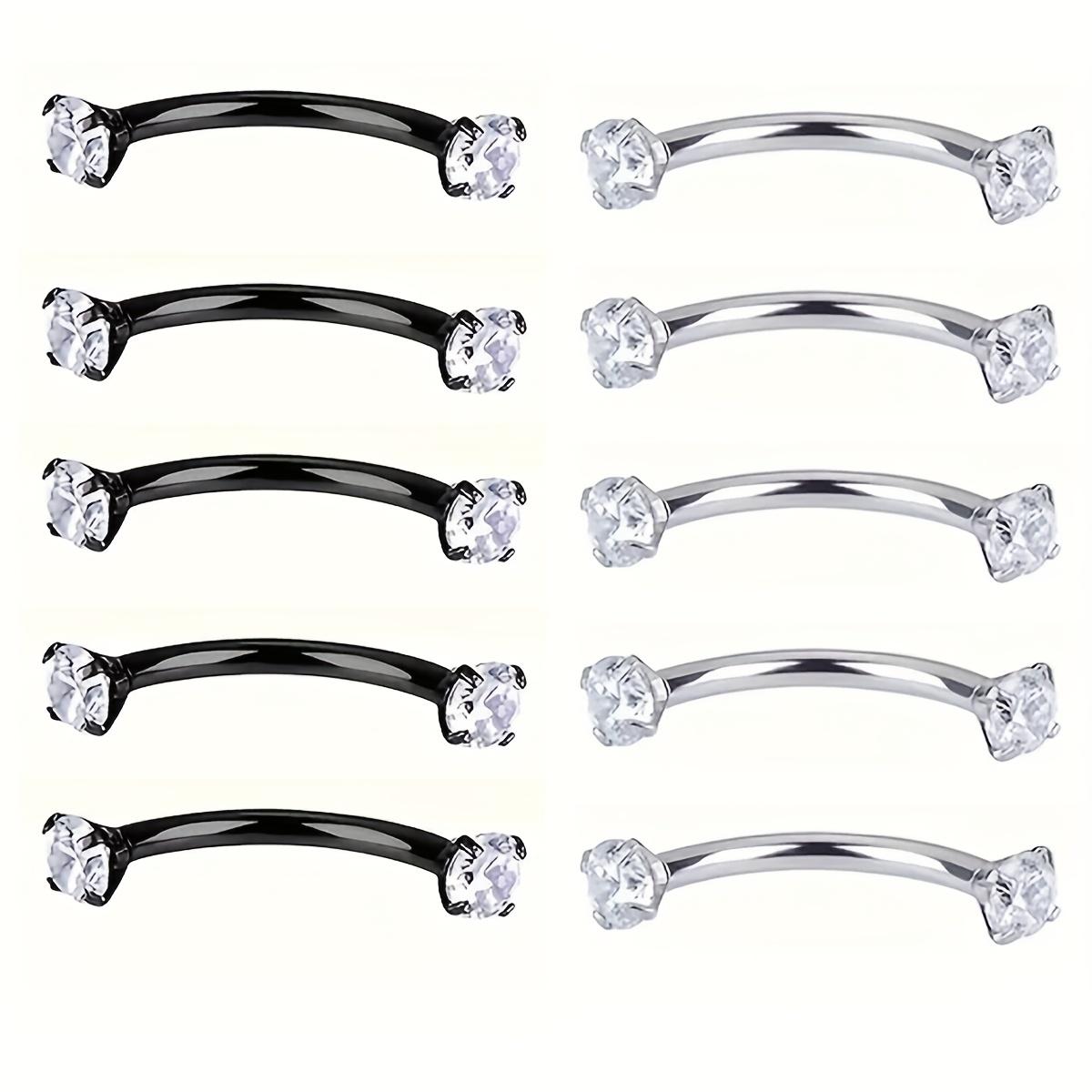 5pcs 16G acciaio inossidabile  - Rook Curved Barbell recensione e prezzo