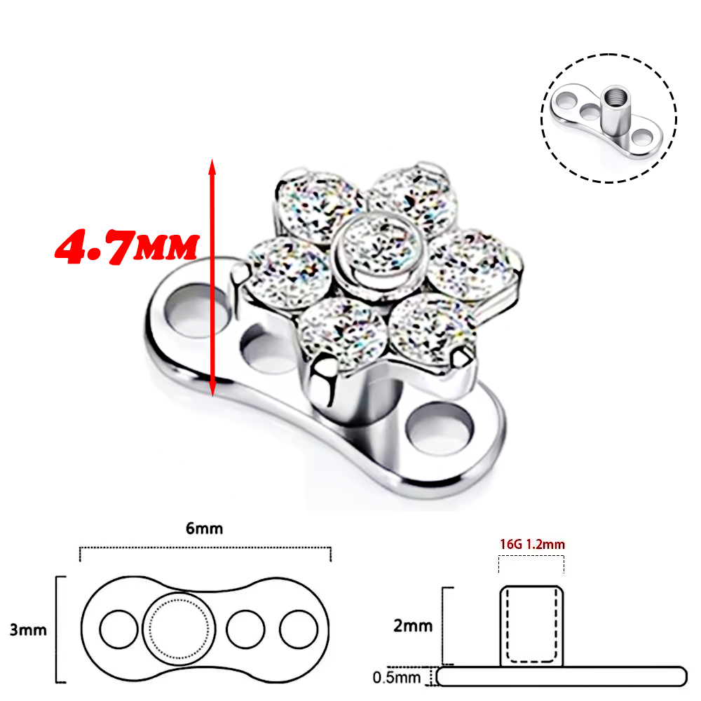 F136 Lega di titanio Fiore di  - Body Jewelry Quality recensione e prezzo