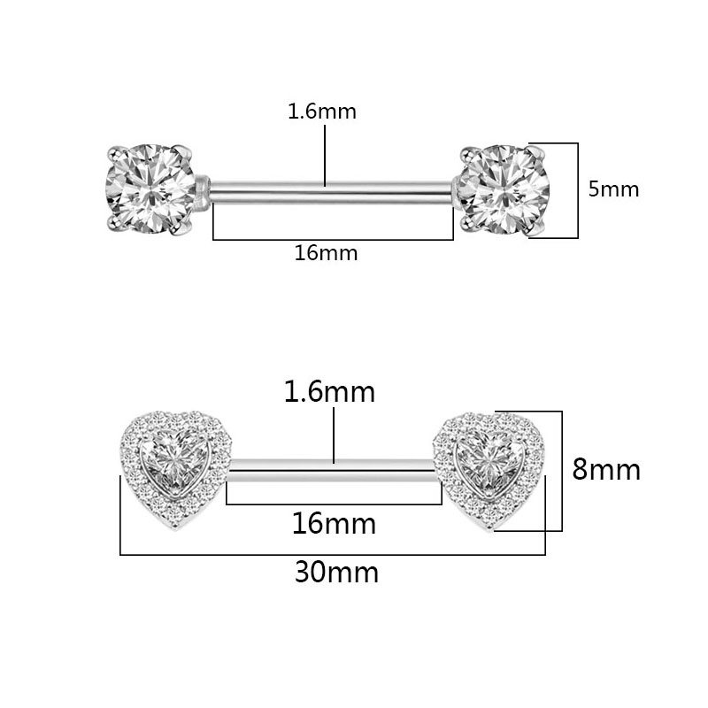 2Pcs di Modo di Alta Qualità Z - Body Jewelry Quality recensione e prezzo